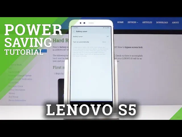 Video thumbnail for How To Extend Battery Life on LENOVO S5 - Power Saving Mode