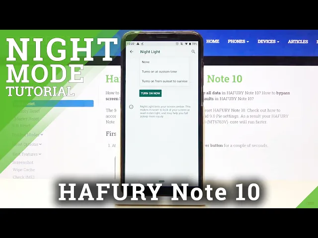 Video thumbnail for How to Enable Night Light on HAFURY Note 10 – Turn On Night Light