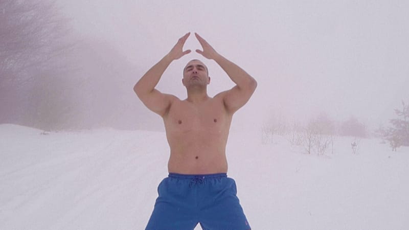 Video thumbnail for Serbian 'iceman' defies sub-zero extremes for mental reset