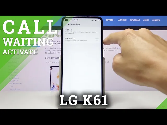 Video thumbnail for How to Activate Call Waiting in LG K61 - Turn On/Off Call Waiting Feature