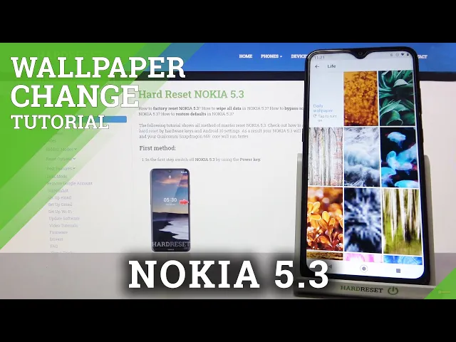 Video thumbnail for Nokia 5.3 - Presentation of Default Wallpapers