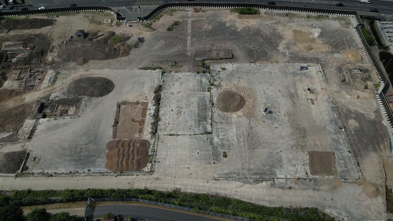 Video thumbnail for US: Drone footage shows future site of Manchester Digital Campus.