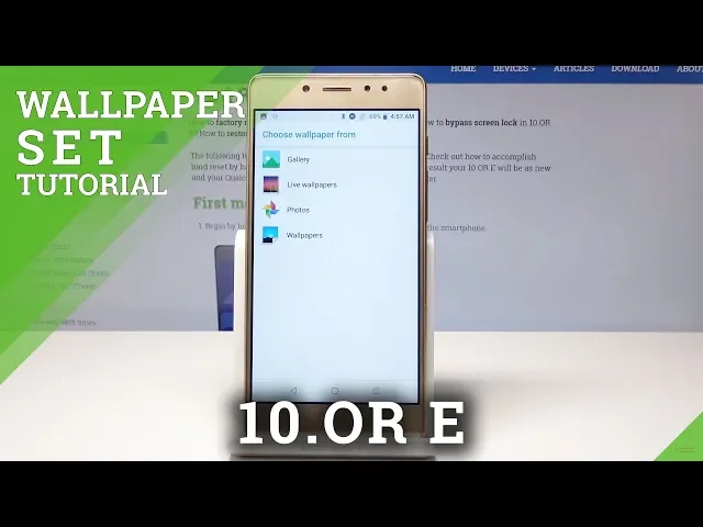 Video thumbnail for How to Change Wallpaper in 10.OR E - Screen Update