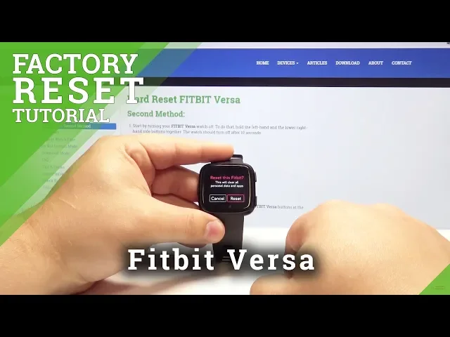 Video thumbnail for How to Factory Reset Fitbit Versa - Wipe All Data