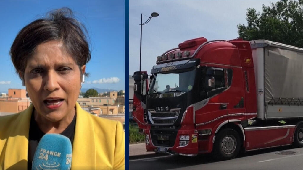 Video thumbnail for Italian truckers block roads to protest against soaring diesel prices