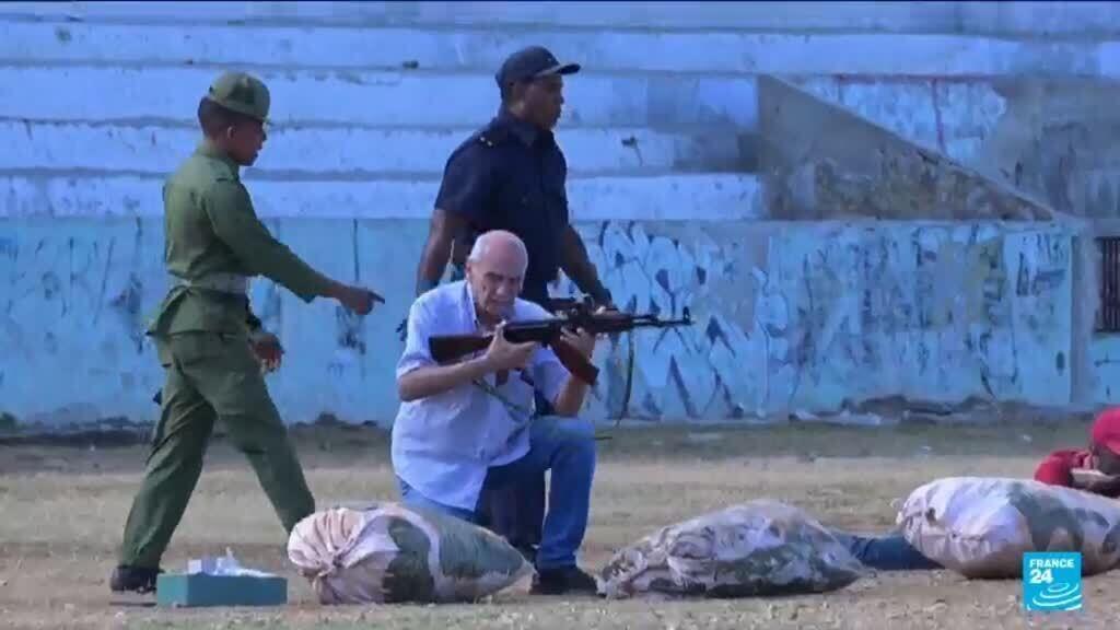 Video thumbnail for Cuba holds civilian military drills amid deepening fuel crisis