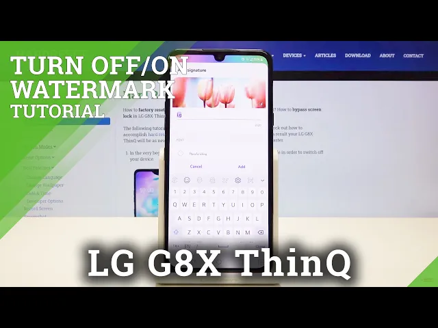 Video thumbnail for How to Manage Camera Watermark in LG G8X ThinQ – Edit Camera Watermark