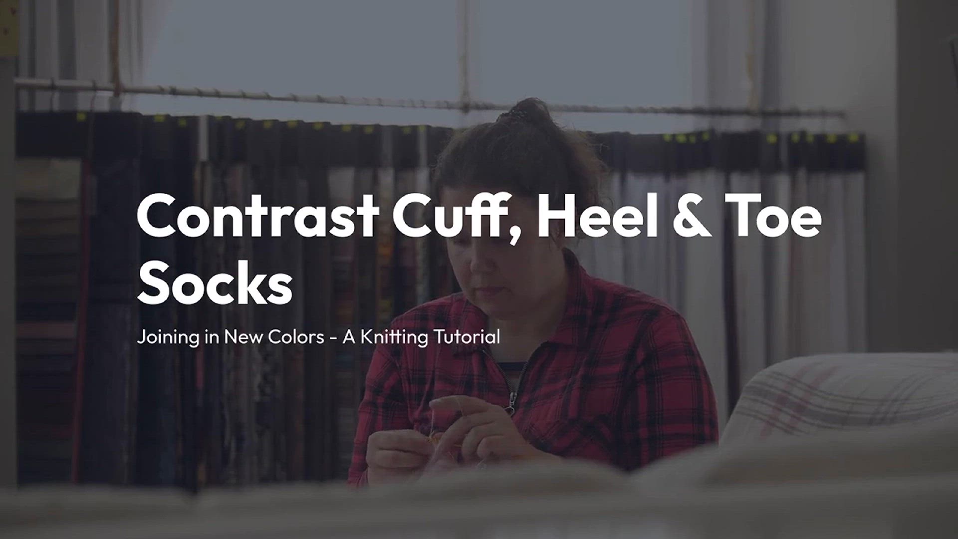 'Video thumbnail for Contrast Cuff, Heel & Toe Socks Joining in New Colors - A Knitting Tutorial'