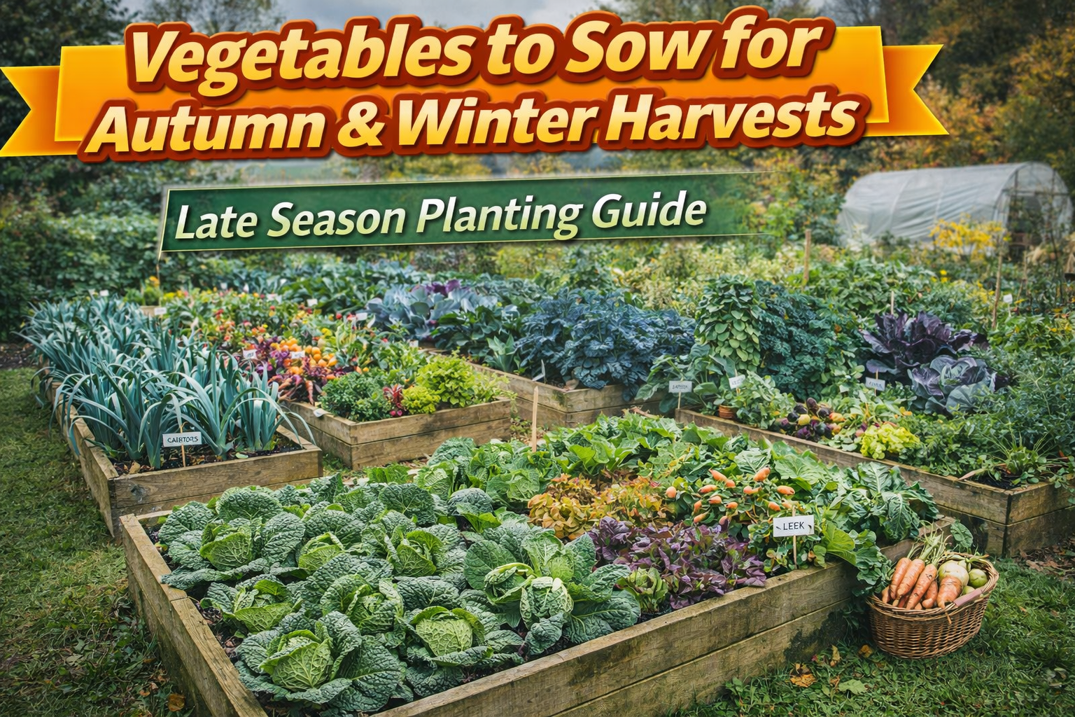 Video thumbnail for Vegetables to Sow for Autumn & Winter Harvests | Late Season Planting Guide