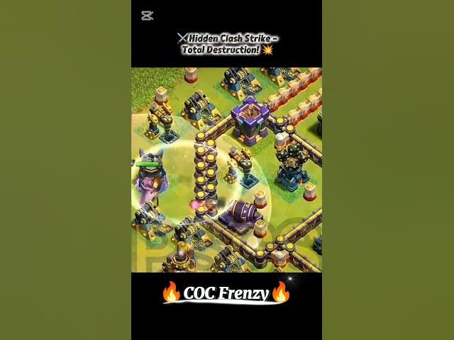 Video thumbnail for 🎯 Unseen Attack in COC! Invisible Strike = Total Destruction! #clashofclans #coc #clashroyale