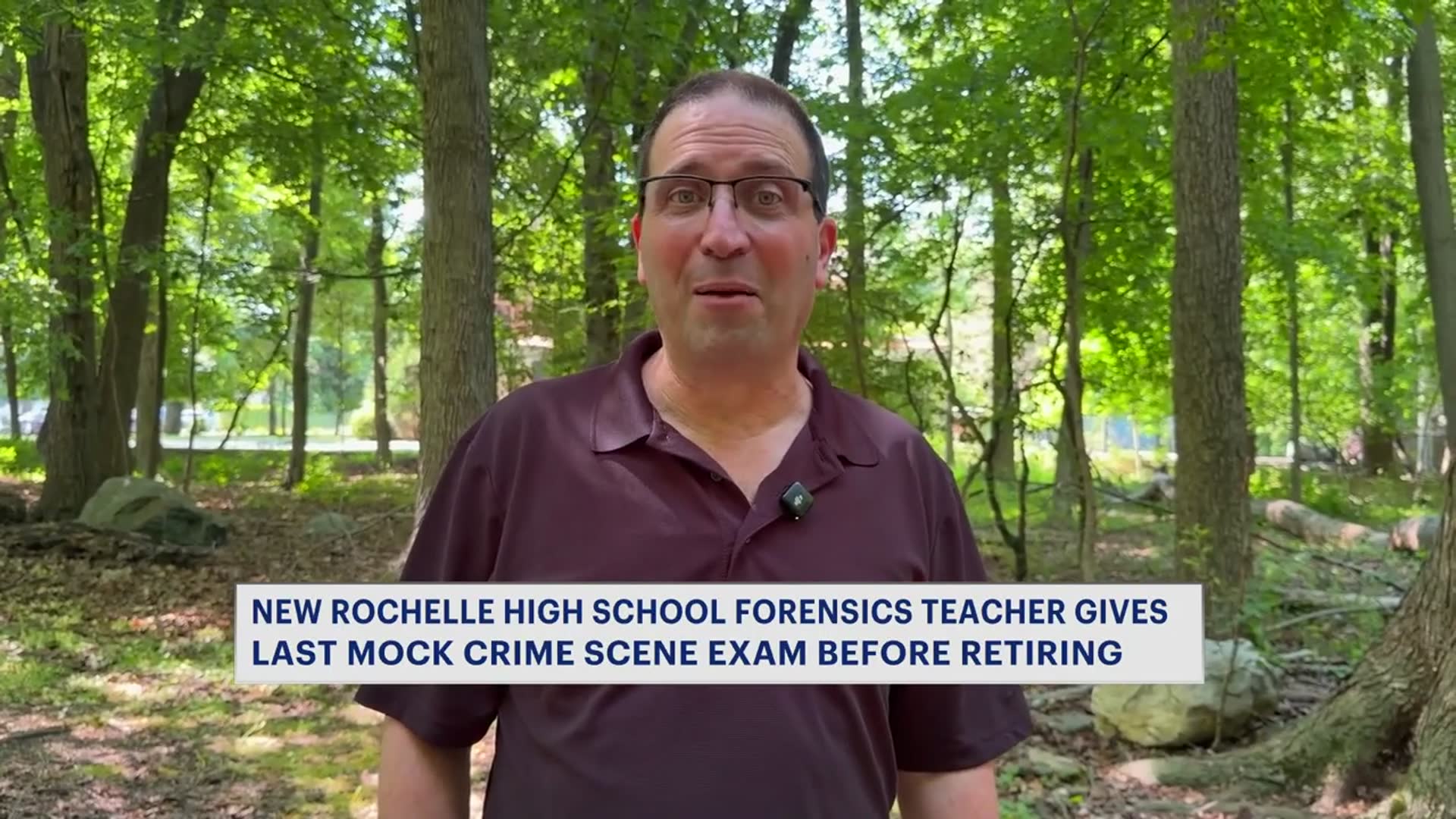 Video thumbnail for Beloved Westchester County teacher gives last hands-on forensics exam before retiring
