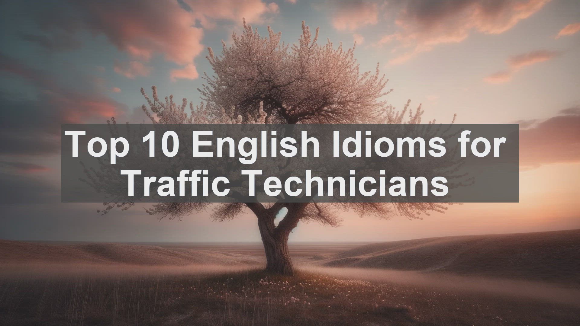 'Video thumbnail for Top 10 English Idioms for Traffic Technicians'