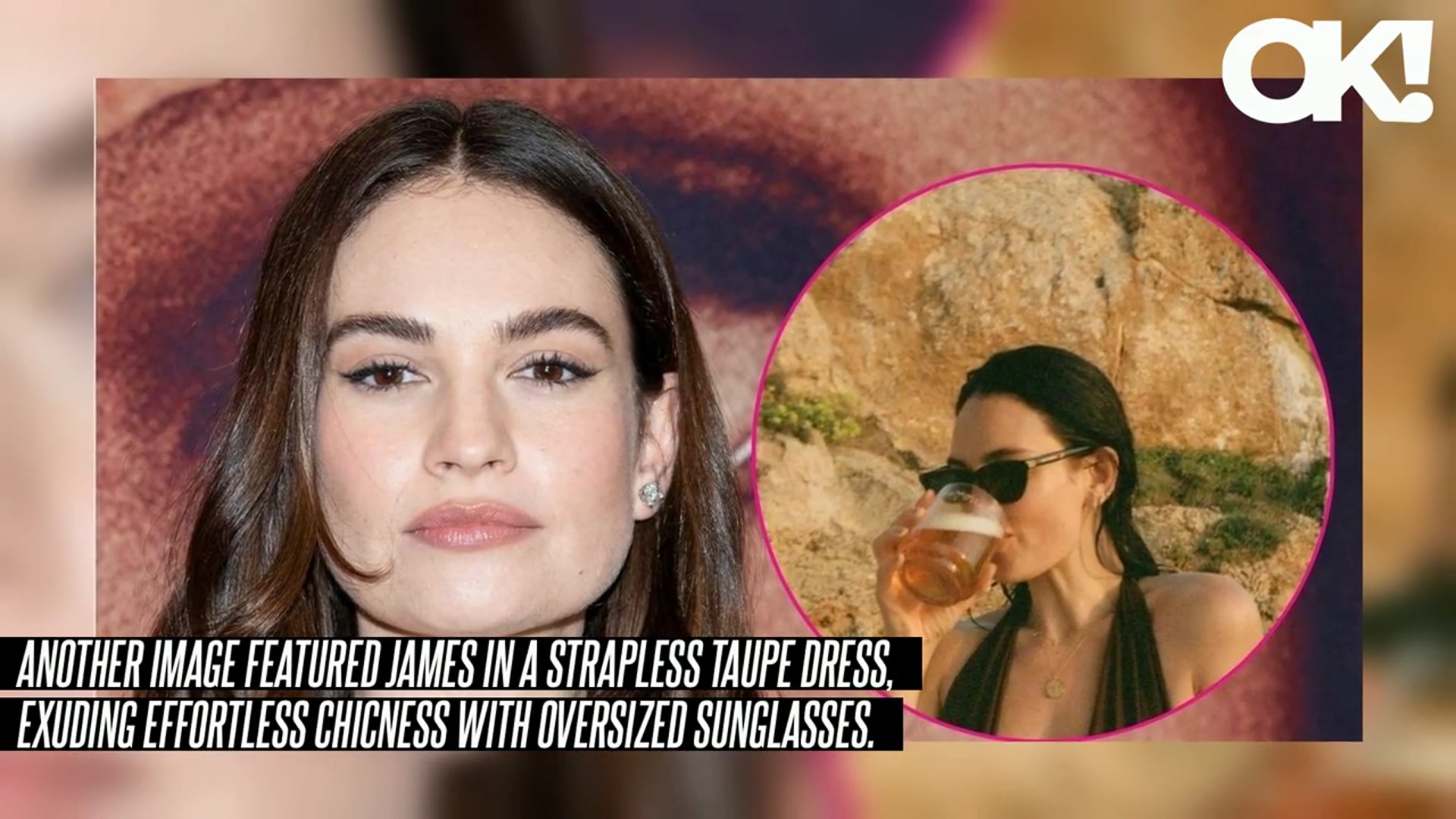 'Video thumbnail for Lily James Stuns in Plunging Swimsuit as She Shares Glimpse Inside Her Summer Getaway: Hot Photos'