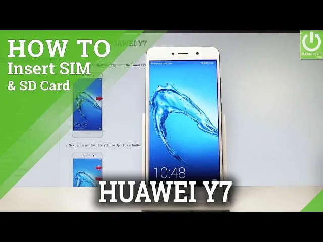 Video thumbnail for How to Insert SIM and SD Card in HUAWEI Y7 |HardReset.info