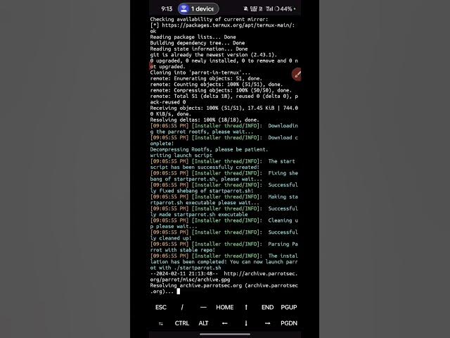 Video thumbnail for Install Parrot OS in Termux | single line command | 2024