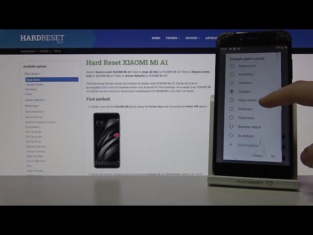 Video thumbnail for Default Alarm Tones on Xiaomi Mi A1 – Available Sounds of Alarms