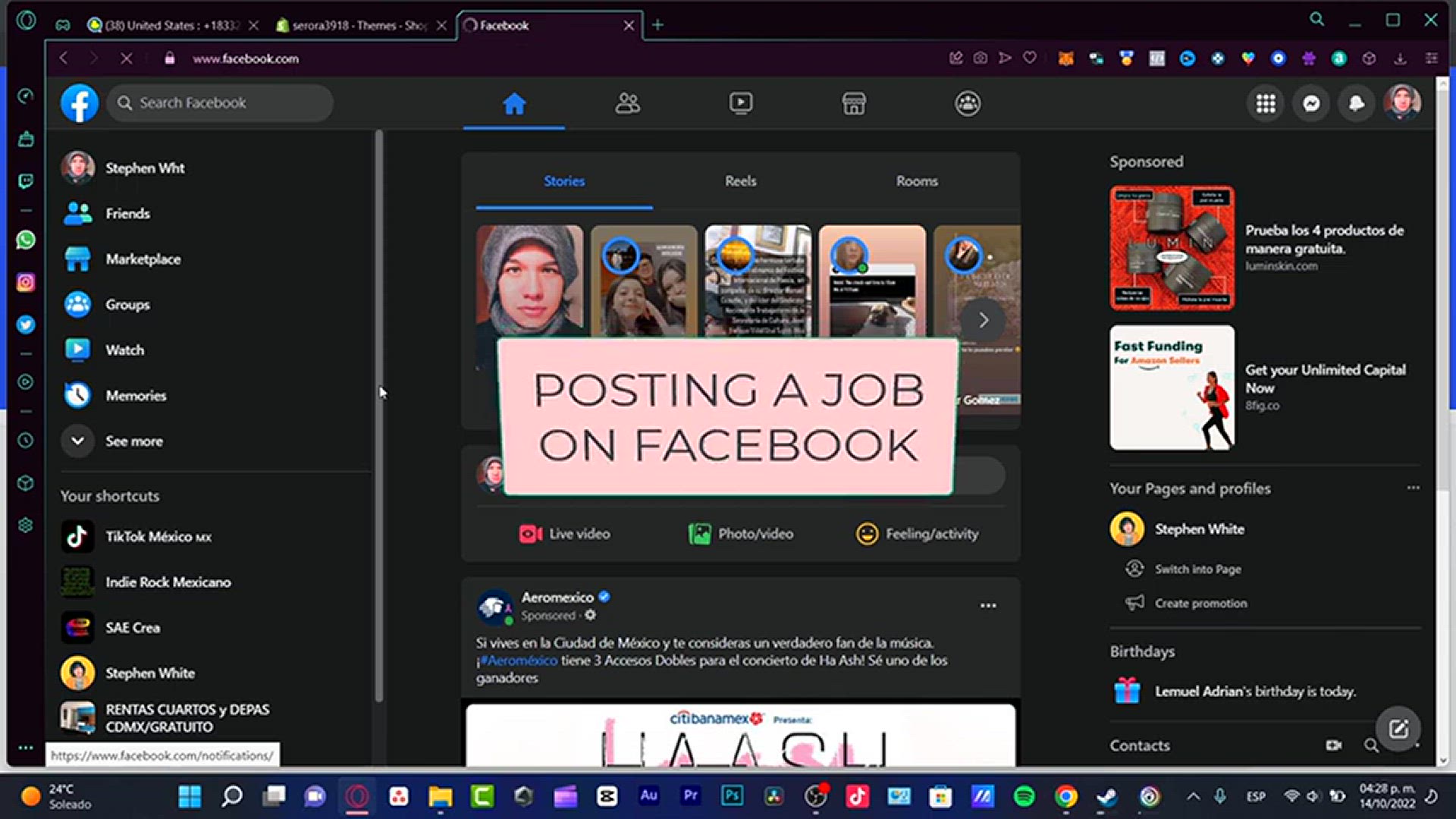 Video thumbnail for How to Post a Job in Facebook 2024 (Full Guide)