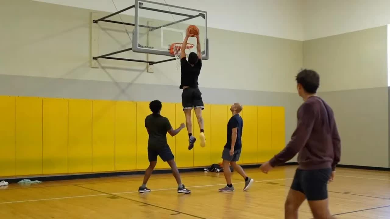 Video thumbnail for isaiah rivera: dunk workout! vertical jump training, weightlifting, and exercise routine