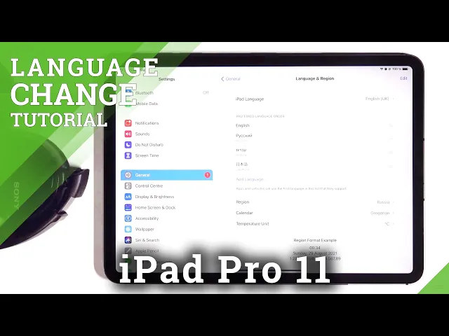 Video thumbnail for How to Change System Language in iPad Pro 11 - Set Up Default Language