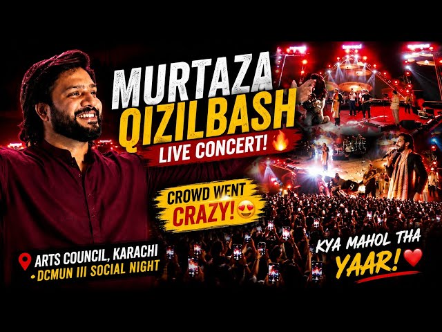 Video thumbnail for Murtaza Qizilbash LIVE in Karachi! 😱🔥 The Crowd Went WILD | DCMUN III