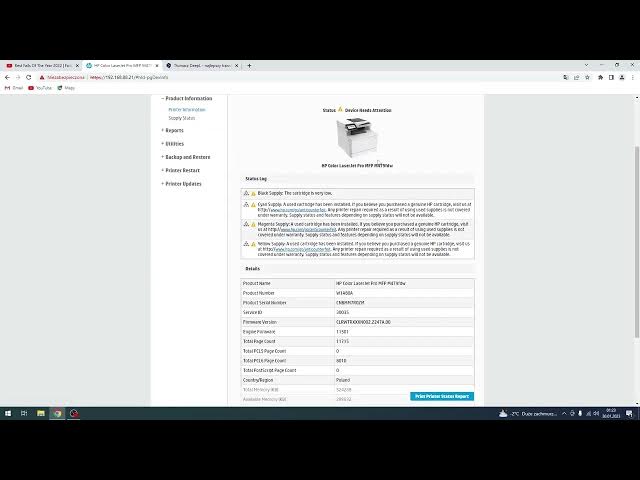 Video thumbnail for How to resolve any problem on Hp Color LaserJet Pro / Troubleshoot any trouble on Hp LaserJet Pro