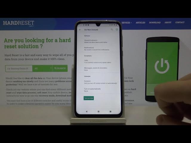 Video thumbnail for How to Activate Do Not Disturb Mode on MOTOROLA Moto G8 Plus – Mute Sounds