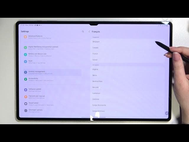 Video thumbnail for How to Change System Language in SAMSUNG Galaxy Tab S8 Ultra – Find Language Settings