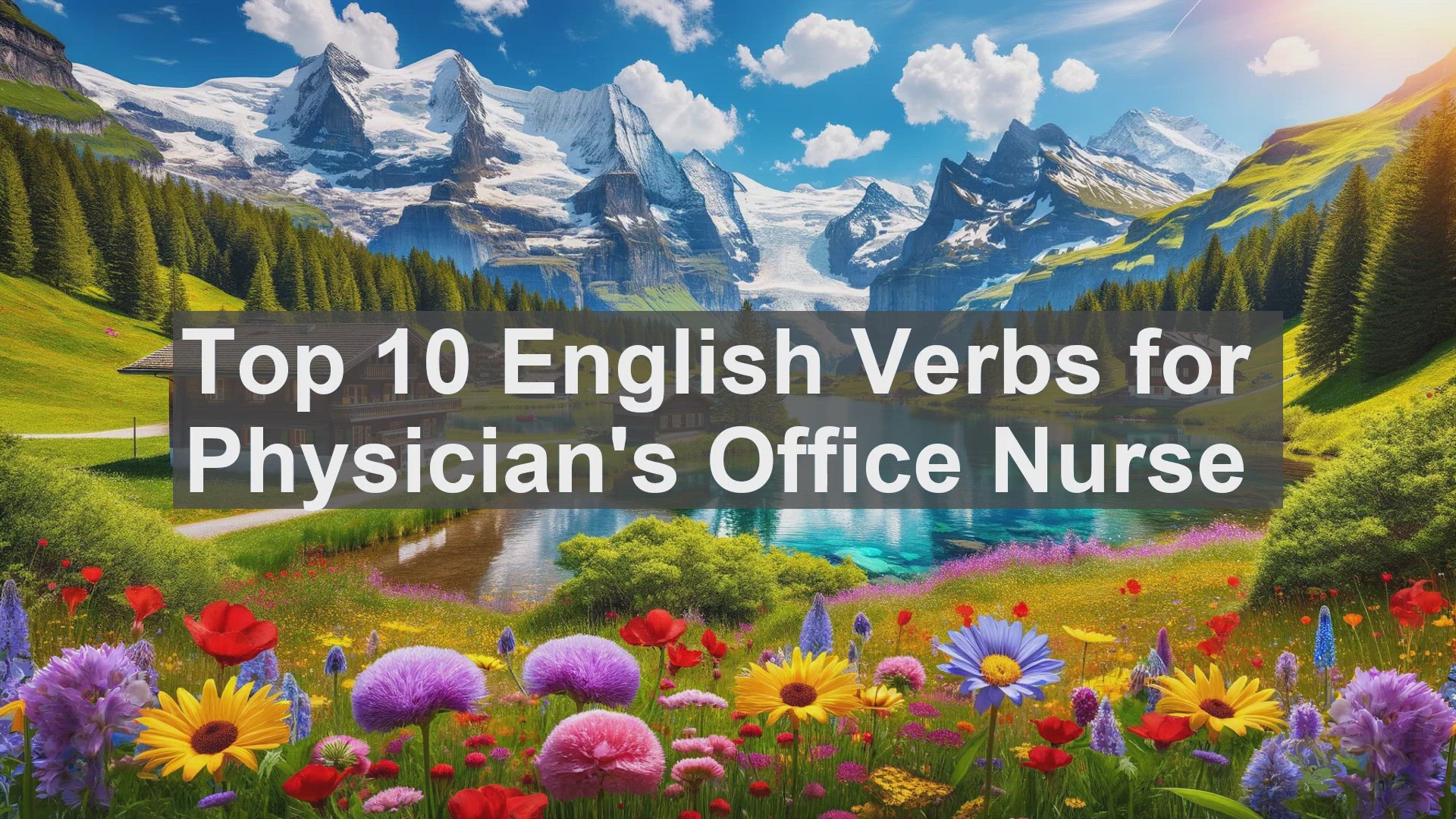 'Video thumbnail for Top 10 English Verbs for Physicians Office Nurse'