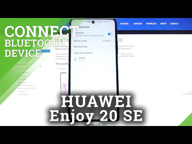 Video thumbnail for How to Connect Bluetooth Device to HUAWEI Enjoy 20 SE – Bluetooth Connection
