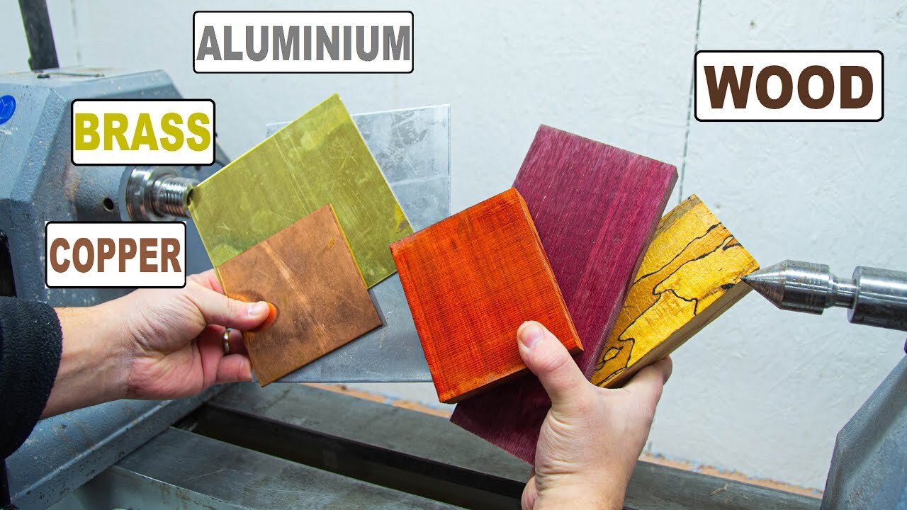 Video thumbnail for Can you wood turn brass, copper and aluminium?