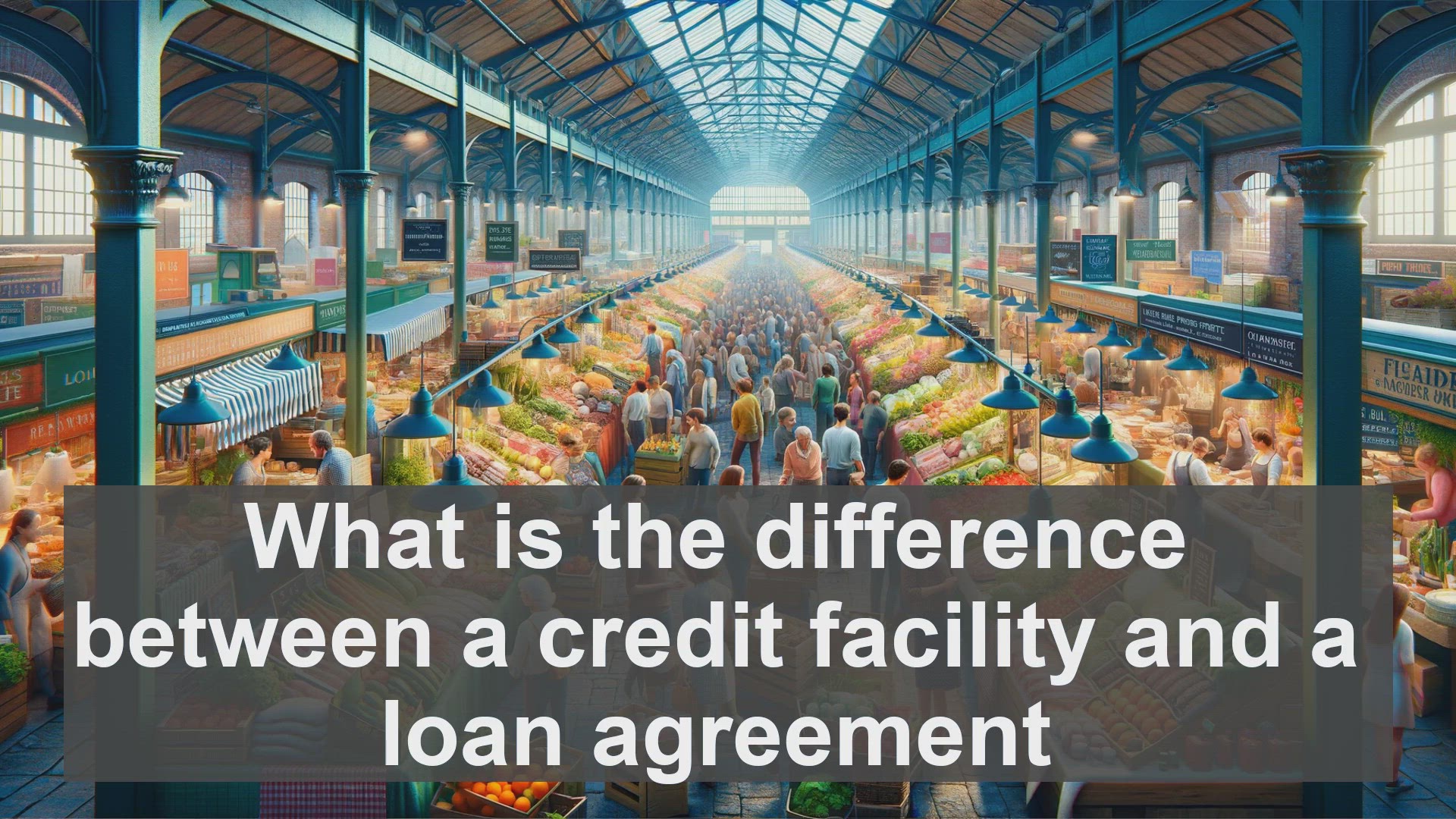 'Video thumbnail for What is the difference between a credit facility and a loan agreement?'