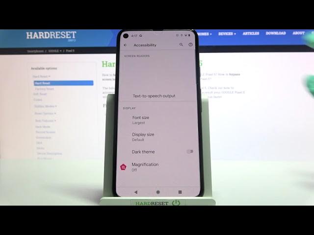 Video thumbnail for How to Turn On/Off High Contrast Text in GOOGLE Pixel 5 -  Change Display Settings