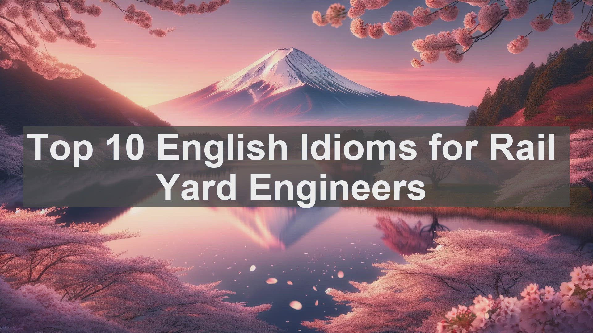 'Video thumbnail for Top 10 English Idioms for Rail Yard Engineers'