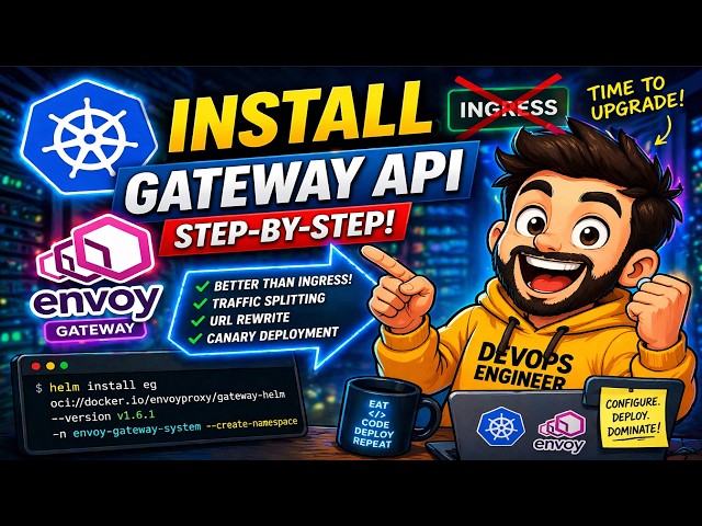 Video thumbnail for How to Install Gateway API in Kubernetes Step-by-Step | Envoy Gateway Tutorial
