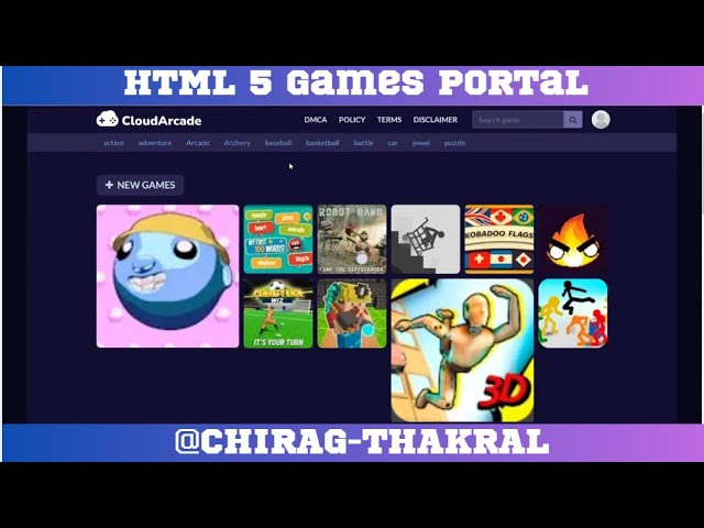 'Video thumbnail for Earn Money By Making HTML 5 Games Portal || Part Five'
