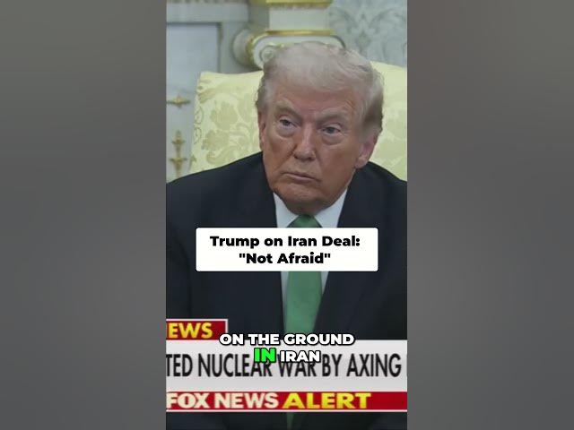 Video thumbnail for Trump: Not Afraid of Iran,  #shorts