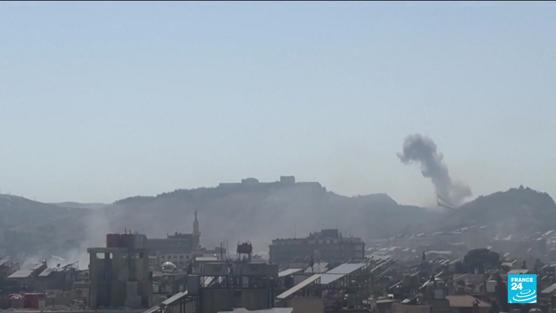 'Video thumbnail for Israel launches heavy airstrikes in Damascus, vowing to protect Druze'