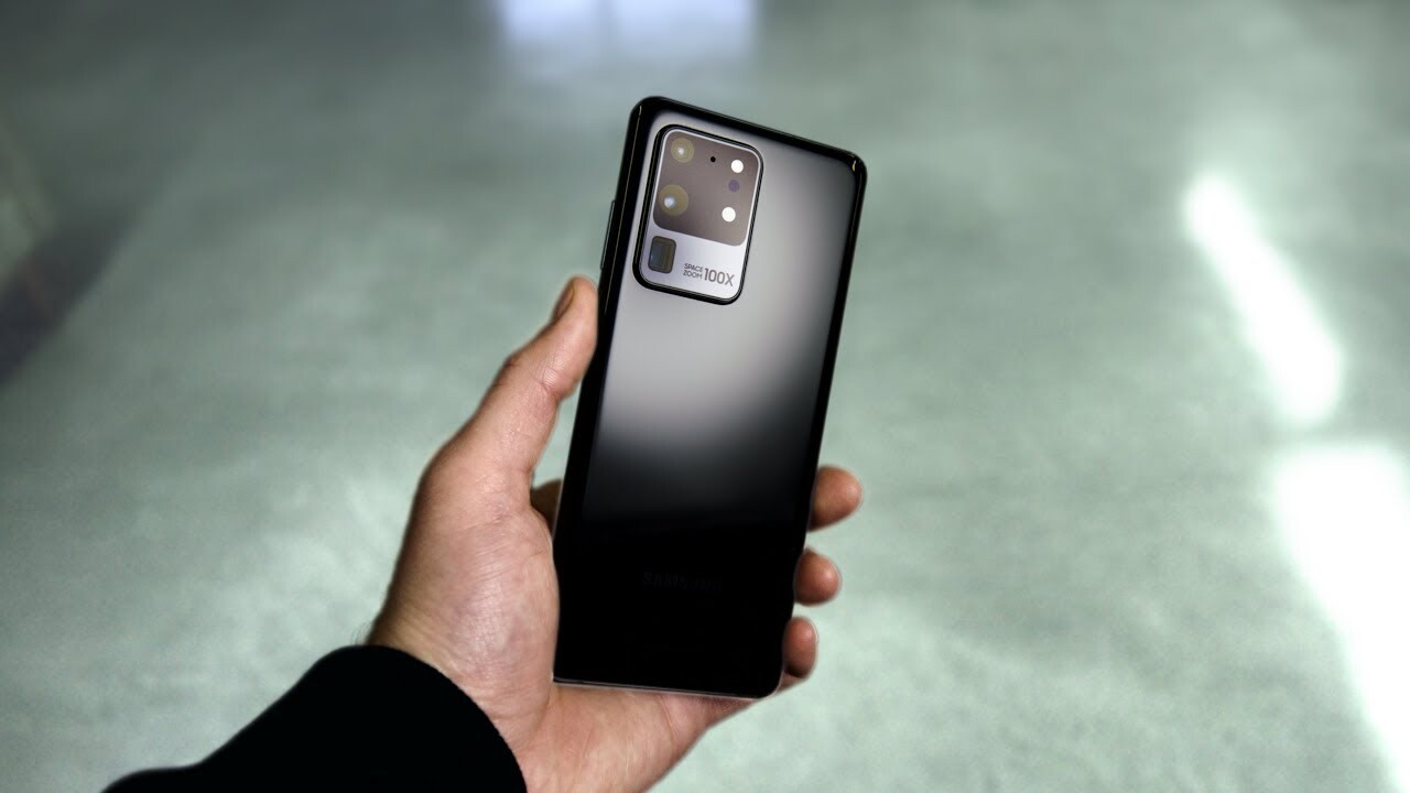 'Video thumbnail for Samsung Galaxy S20 Ultra - Hands On With The Beast!'