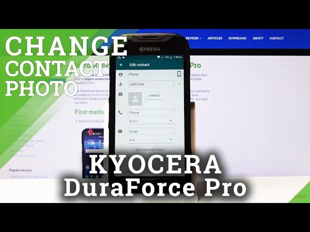Video thumbnail for How to Add Photo to Contact in KYOCERA DuraForce Pro – Add Profile Picture