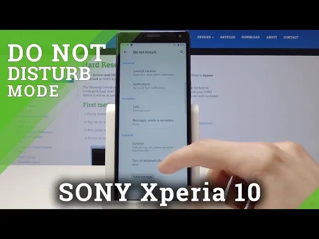 Video thumbnail for How to Turn On Do Not Disturb in SONY Xperia 10 - DND Settings