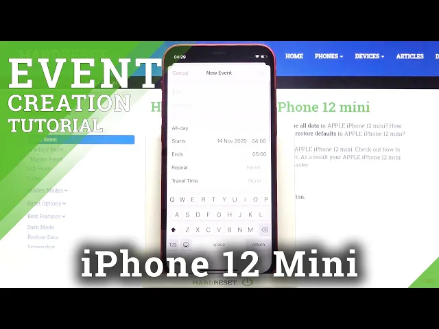 Video thumbnail for How to Add Event to Calendar on iPhone 12 mini – Set Up Alert