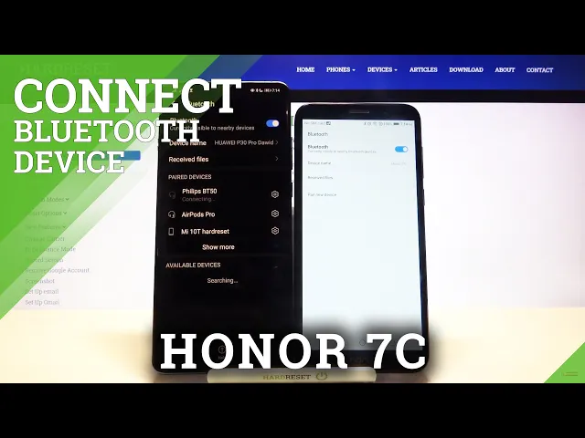 Video thumbnail for How to Pair HUAWEI Honor 7C via Bluetooth -  Use Bluetooth Connection