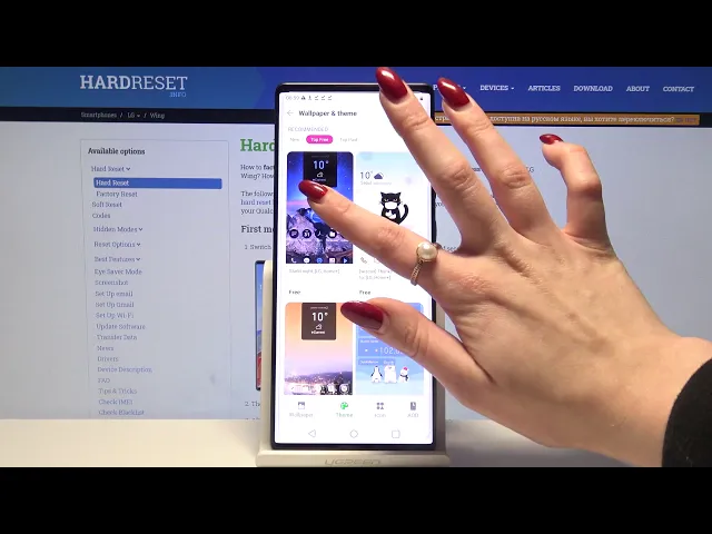Video thumbnail for LG Wing – Choose & Apply new Device Theme