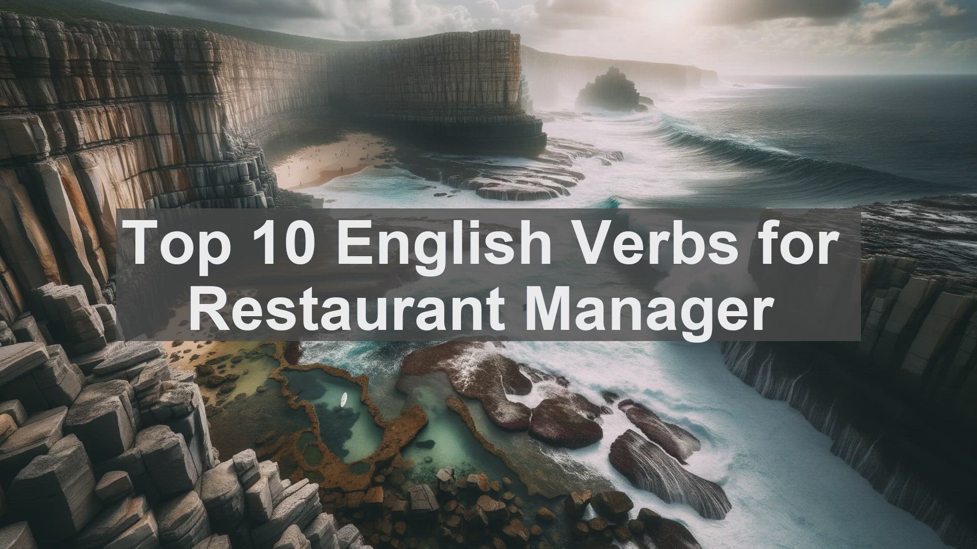'Video thumbnail for Top 10 English Verbs for Restaurant Manager'