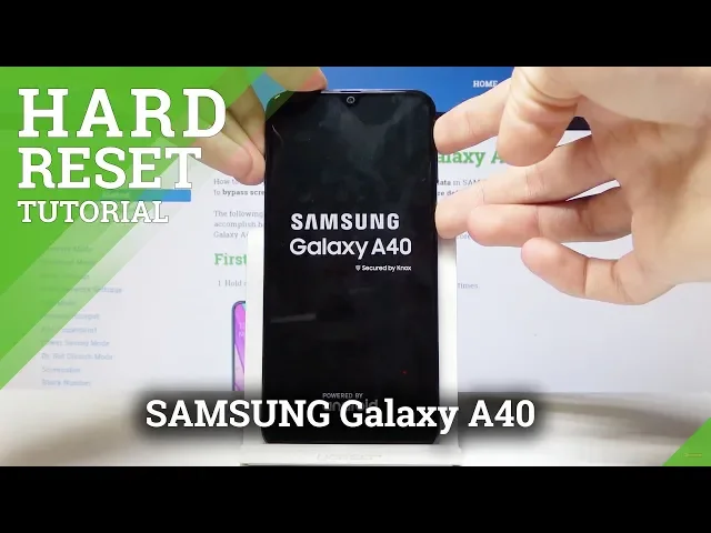 Video thumbnail for How to Hard Reset SAMSUNG Galaxy A40 - Bypass Screen Lock