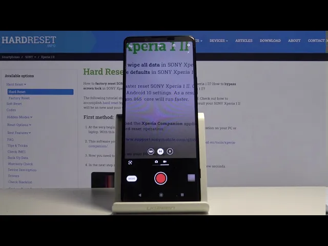 Video thumbnail for How to Improve Video Quality in SONY Xperia 1 II – Video Resolution