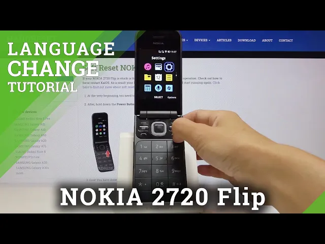 Video thumbnail for How to Change Language in NOKIA 2720 Flip – Language Settings