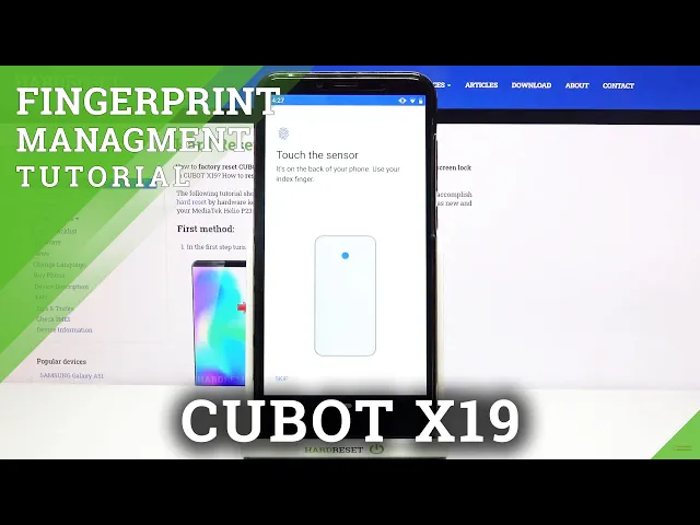 Video thumbnail for How to Save Fingerprint on CUBOT X19 - Set Up Fingerprint