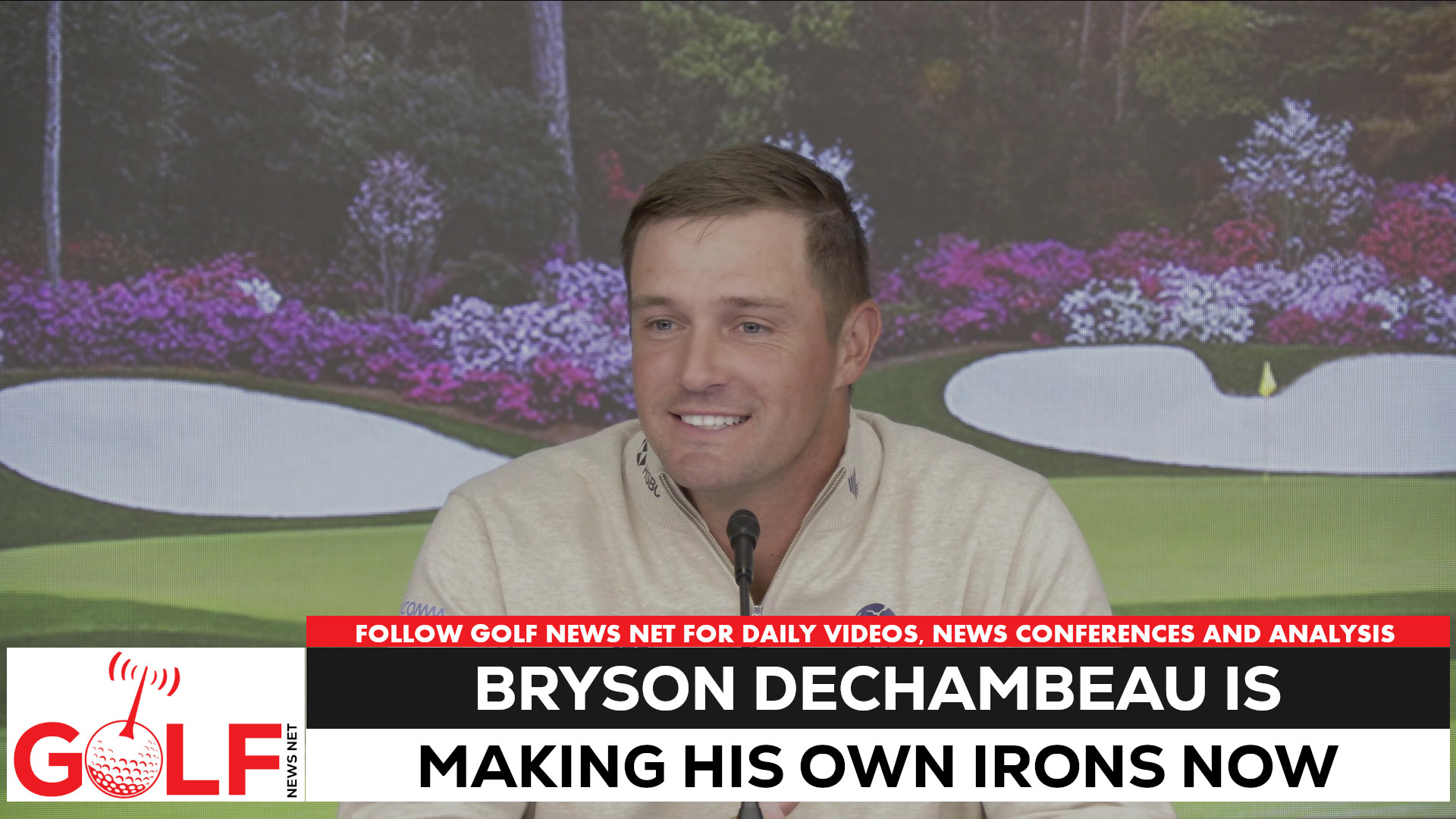 Video thumbnail for Bryson DeChambeau is designing and building his own irons by himself