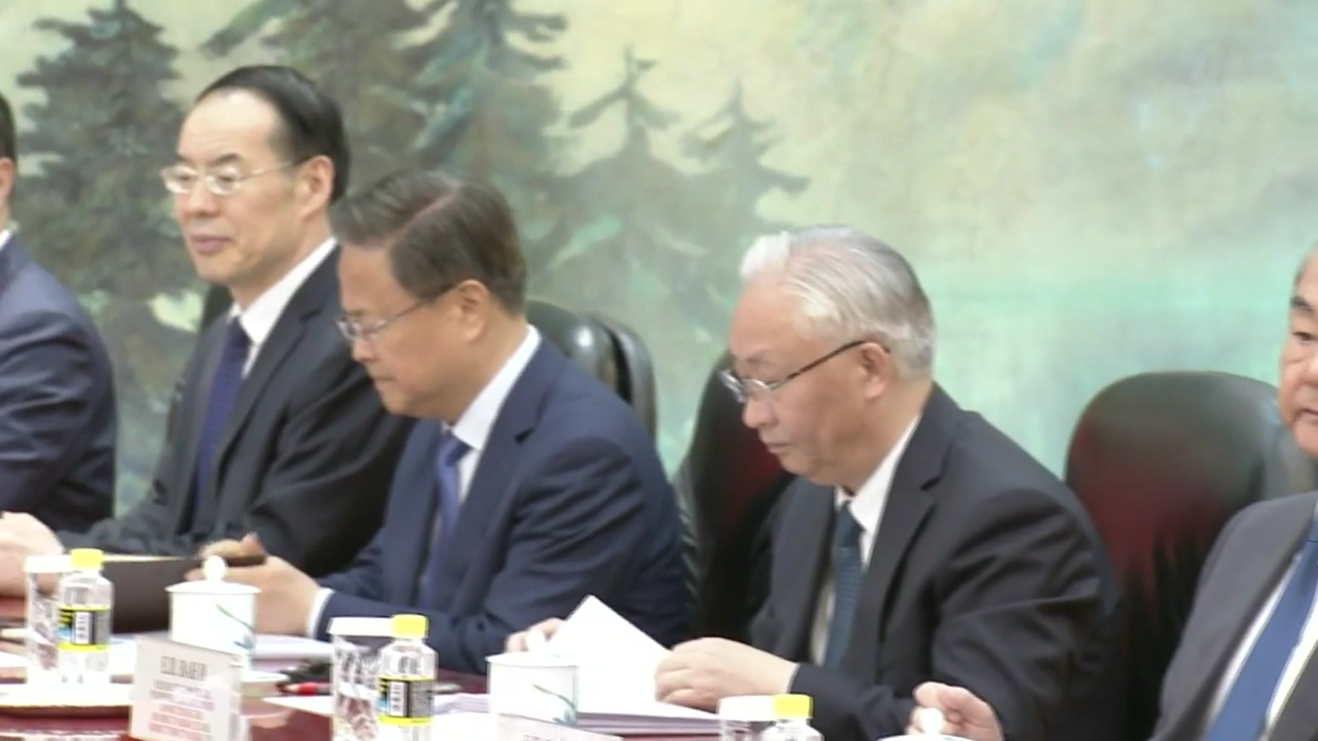 Video thumbnail for China: Chinese President Xi Jinping holds talks with Russian President Vladimir Putin in Beijing.